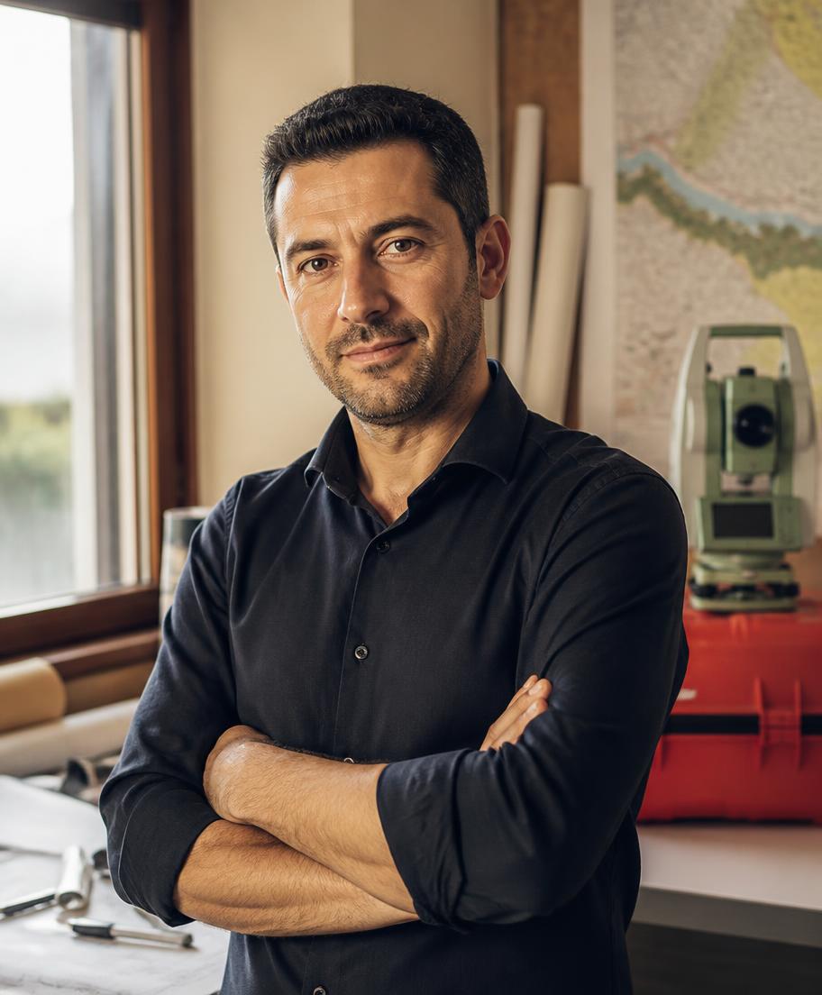 Ritratto di Davide Moretti, geometra a Bologna